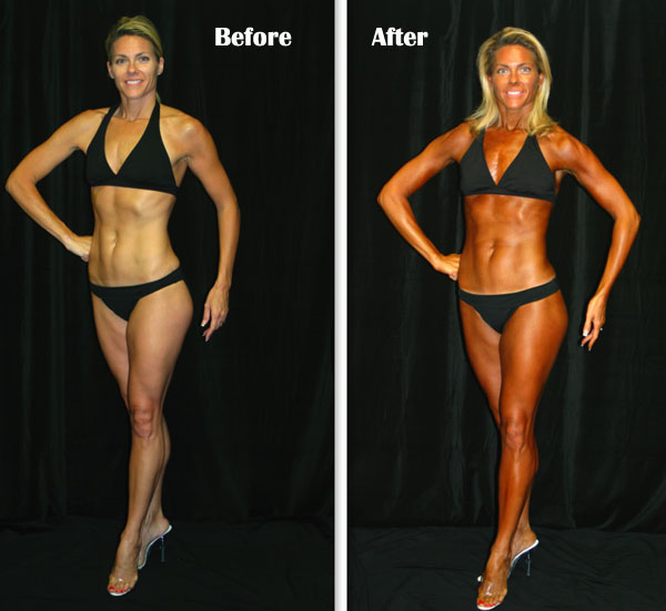 before and after tanning photos. Sunless Tanning - Before
